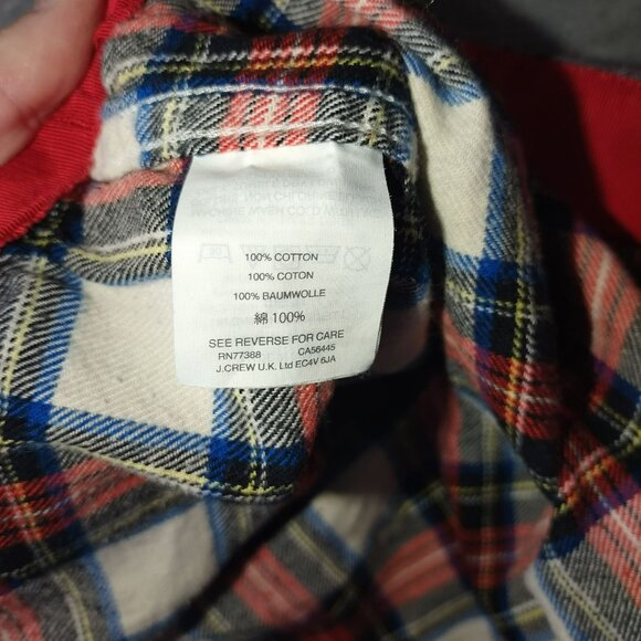 NOT FOR SALE J. Crew Womens Flannel Pajama Pants White-Out Plaid Sz S‎ Sleepwear - Picture 4 of 10